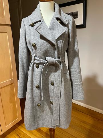 Grey Maternity Peacoat