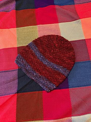 Honeycomb knit hat