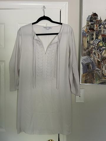 Silk “Iliana embellished” shift dress