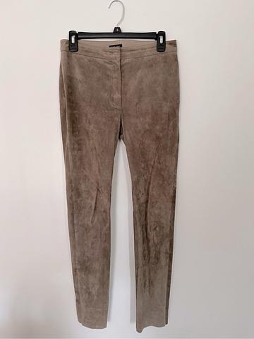Lamb Leather Stretch Suede Pants