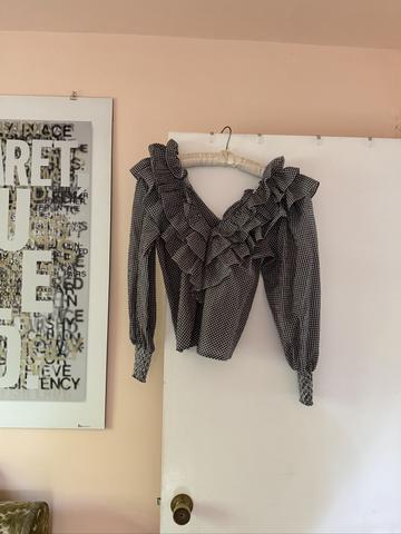 charron ruffle blouse