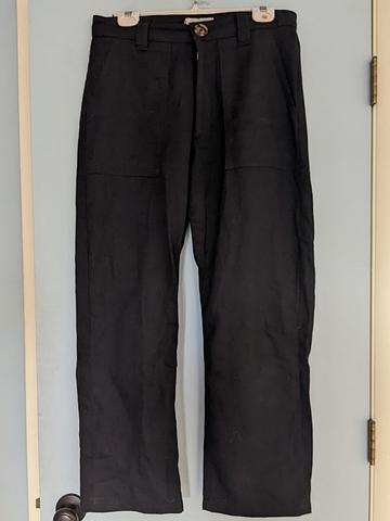Denim utility pants