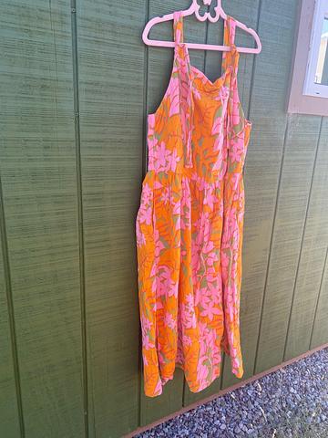 Lucy and Yak gauze floral print dress