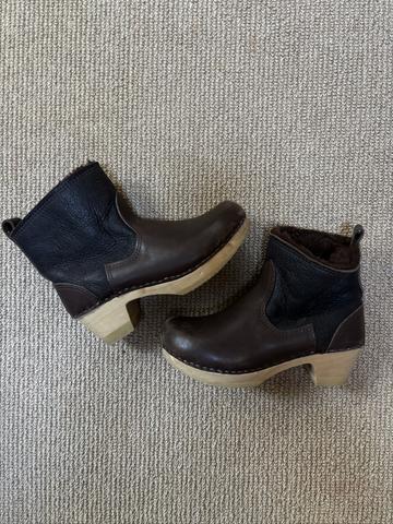 Shearling Clog Boots