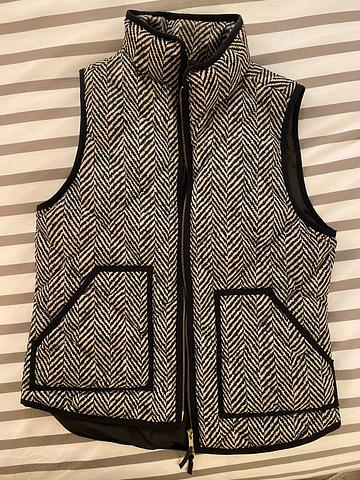 Patterned puffer vest