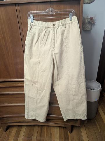 Frapbois Cotton Asymmetrical Barrel Pants