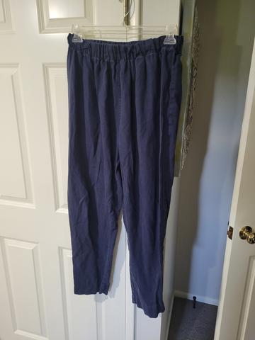 ES early days mystery pants linen navy L M