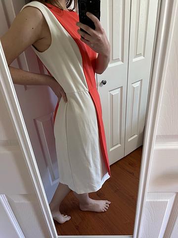 color block sleeveless dress