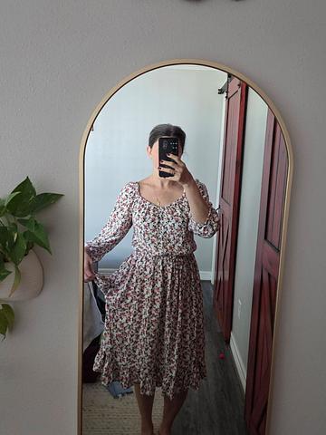 Floral rayon dress