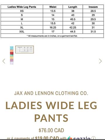 Wide Leg Pant
