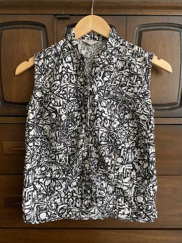 1960s Print Blouse