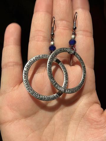 Inspirational earrings