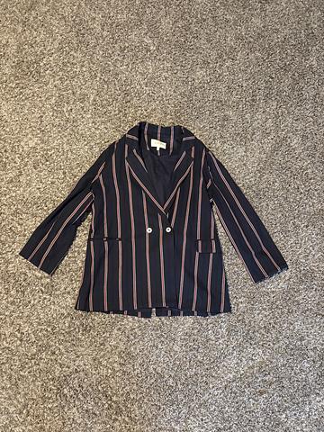 The Academy Blazer in Oxford Stripe