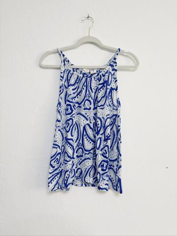 linen knit tank L