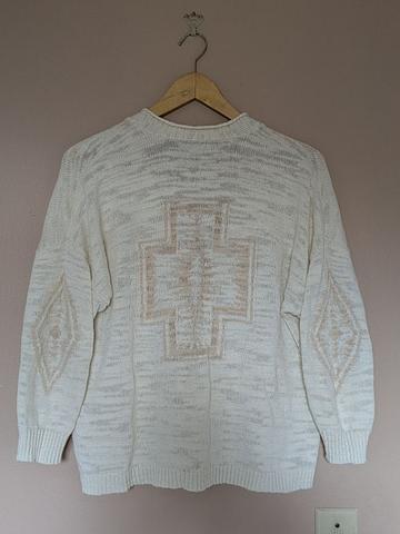 Off white cotton/linen cardigan