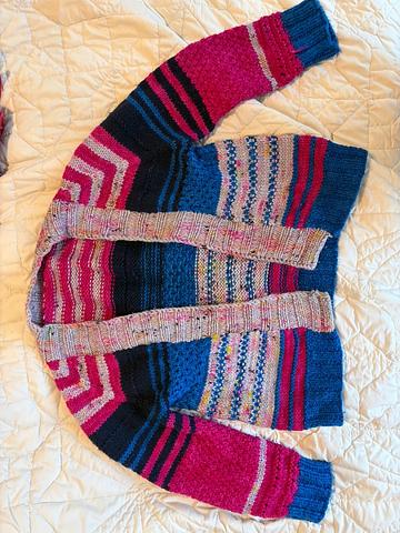 Open cropped knit cardigan