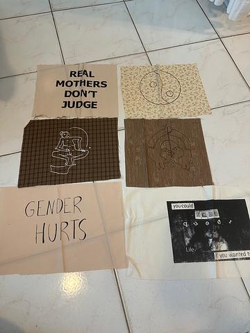 Silkscreened patches