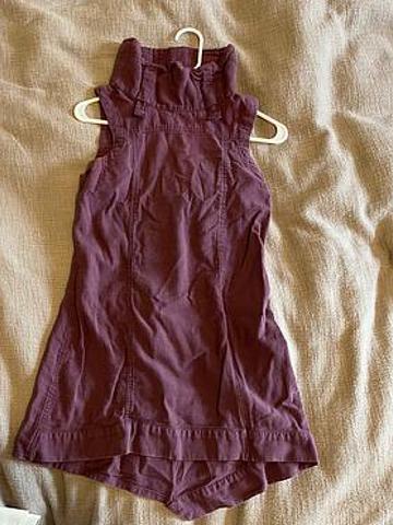 Purple High Low cotton dress