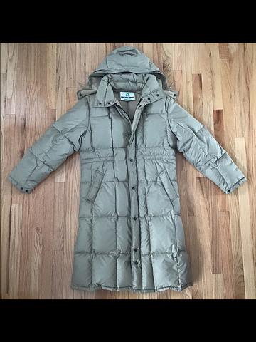Vintage 70s USA Made Pacific Trail Sportswear Down & Feather Puffer Coat with Removable Hood