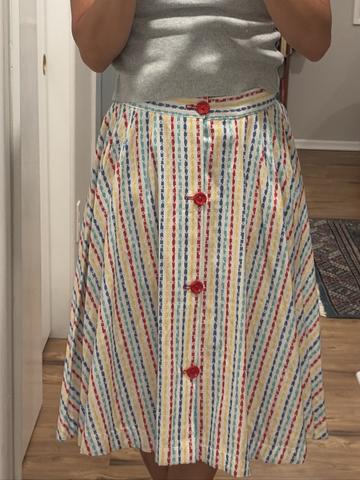 Rainbow circle skirt