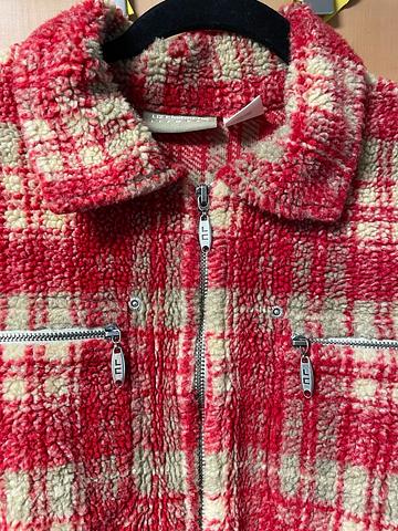 Red plaid fleece