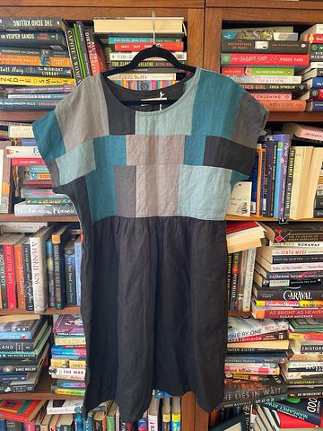Patchwork Linen Dress