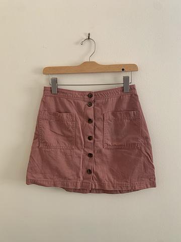 Pink button up Skirt