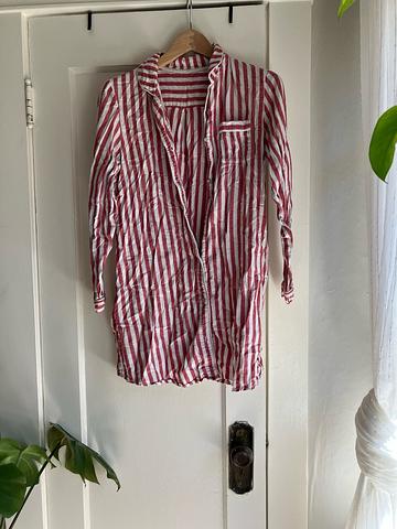 Red and White Striped Top