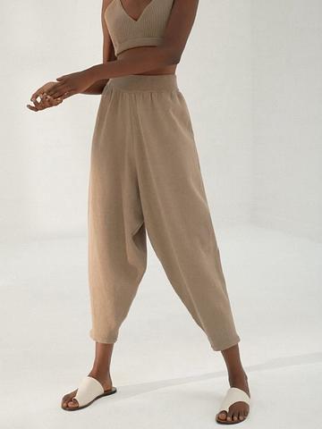 Taupe Knit Pants