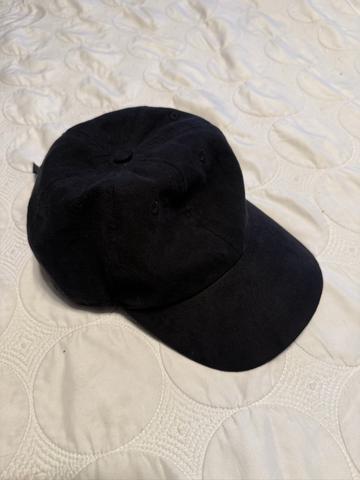 Black suede hat