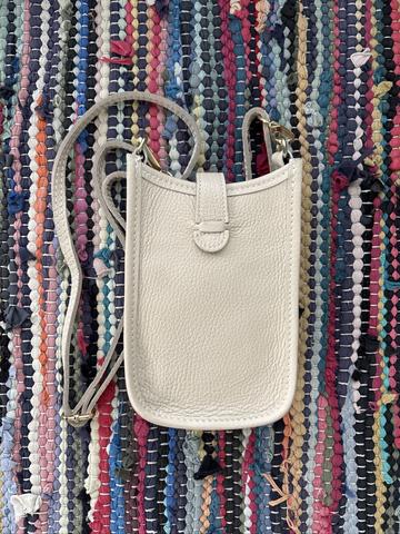 Leather crossbody purse
