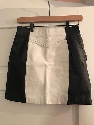 Vintage Leather Mini Skirt