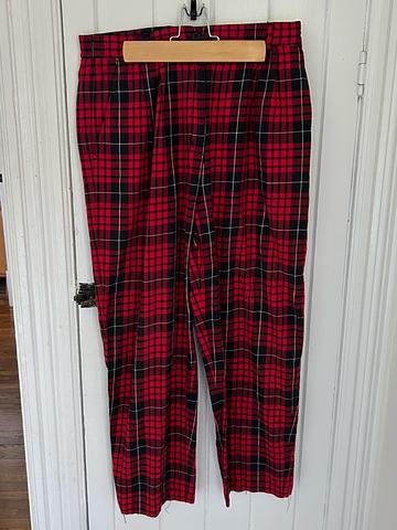 Tartan Cotton Pants
