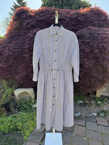Striped trench dress