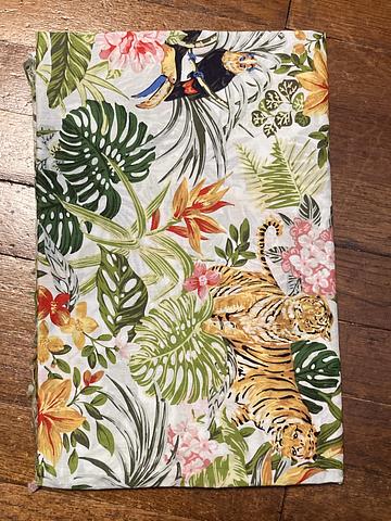 Lightweight jungle print woven fabric