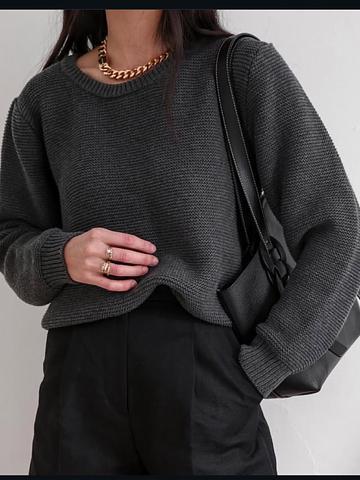 Cotton fisherman sweater