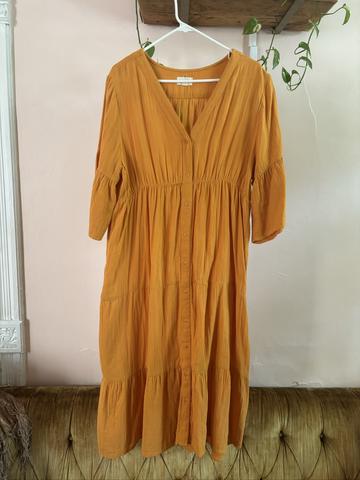 Organic Tiered Midi Dress