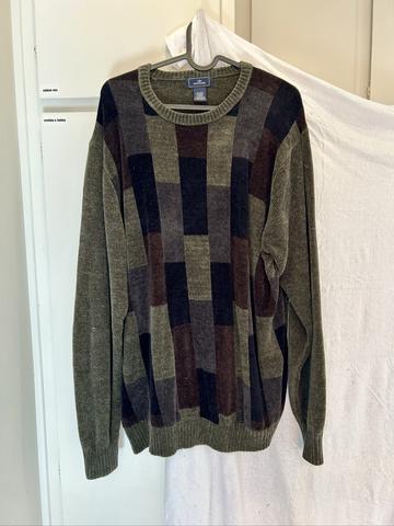 Geometric Green Sweater