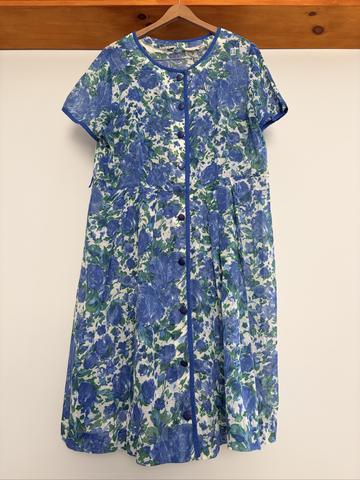 Blue floral dress