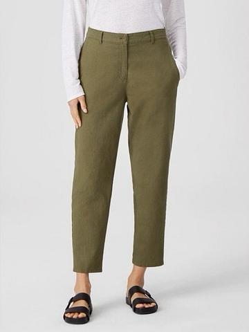 Cotton Hemp Stretch Tapered Pant