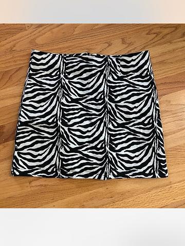 zebra mini skirt