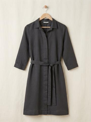 Black belted trench coat