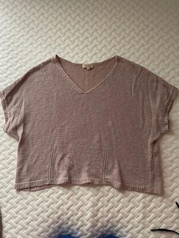 Knit linen top