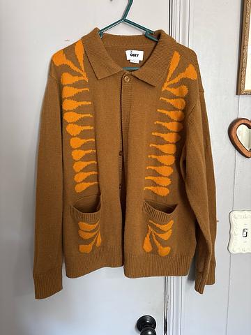 Brown and Orange Cardigan
