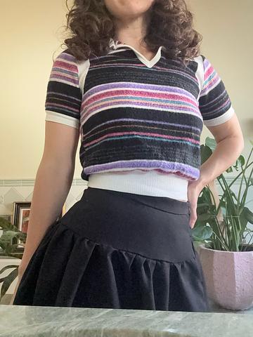 Retro Fleece Cropped Length Polo