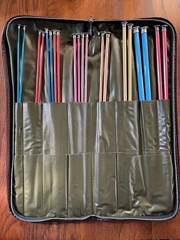 Knitting Needle Set of 10 with case