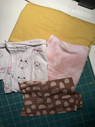 Knit remnants and scraps