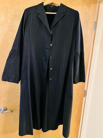 90s Pinstripe Tailored Coat