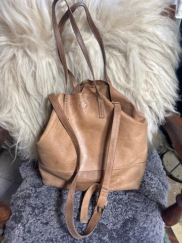Brown leather bag
