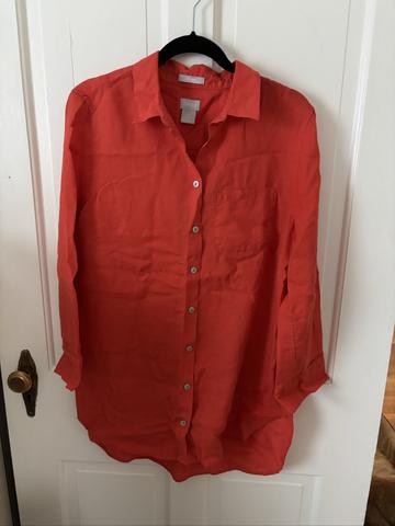 Chicos 100% Linen Shirt